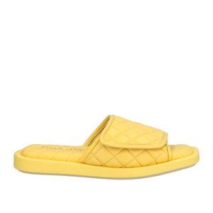 PAOLA FERRI Quilted Yellow Sandals